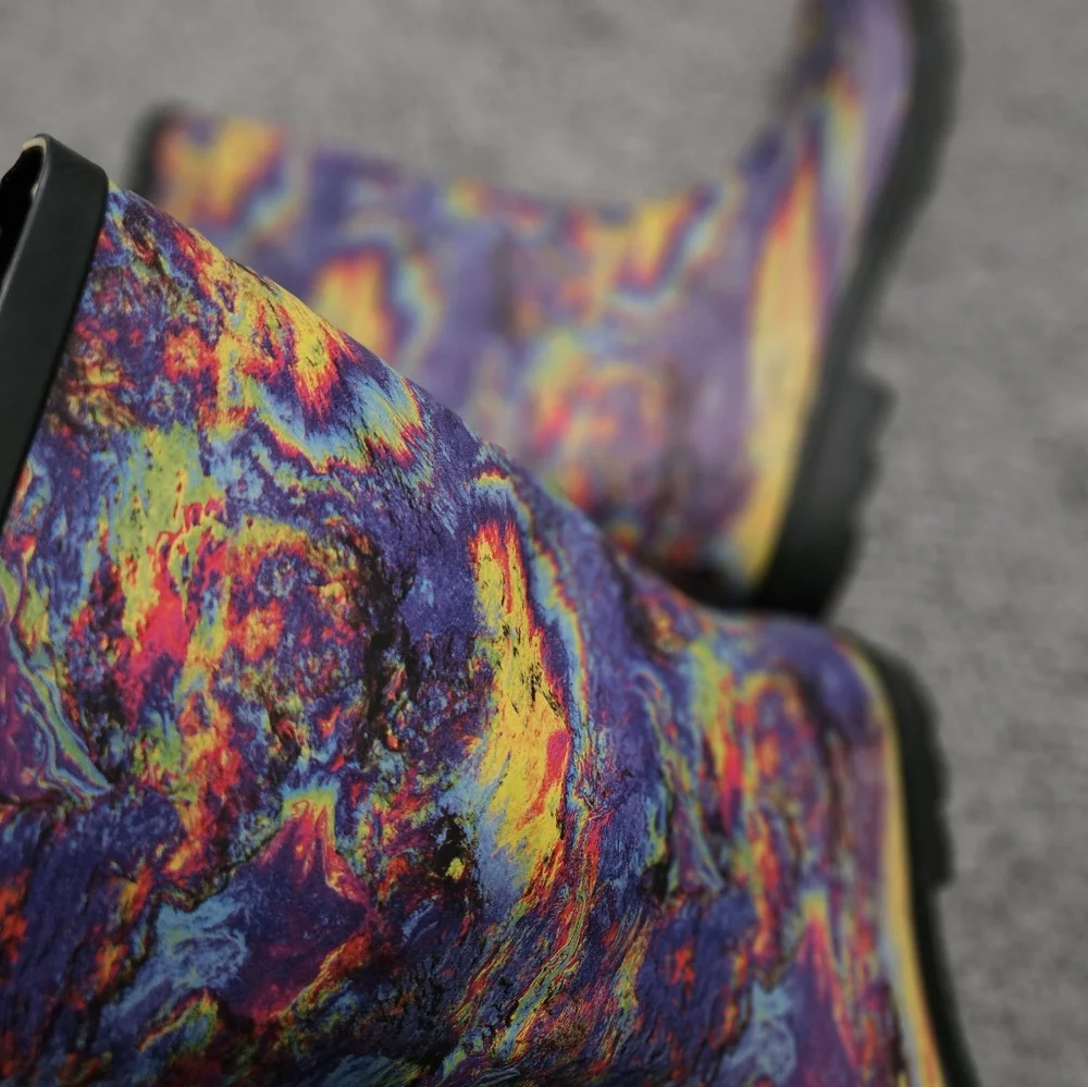 Sale: Mens Tie-Dye High Rain Boots - Size 13